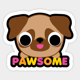 PAWSOME Sticker